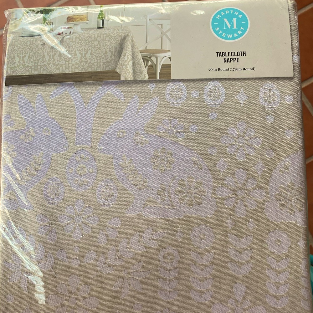 Martha Stewart Easter tablecloth